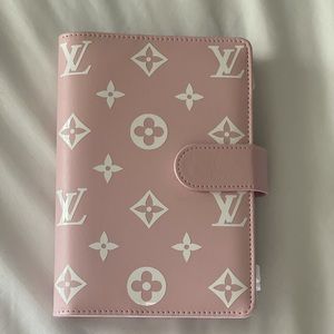 Pink  agenda with inserts